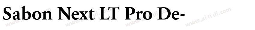 Sabon Next LT Pro De字体转换